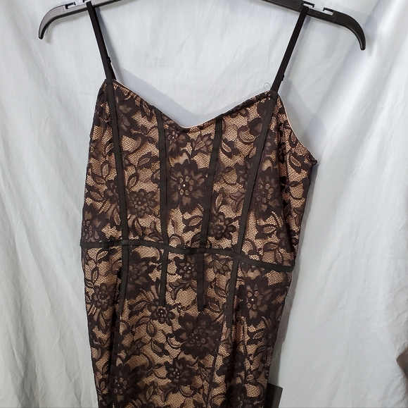 Lulus Black Lace Corset Style Slip Dress - Picture 2 of 10